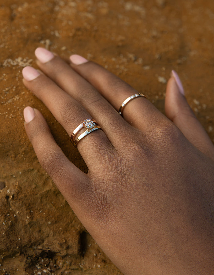 SUNLIGHT RING YELLOW GOLD Mi ko Jewellery