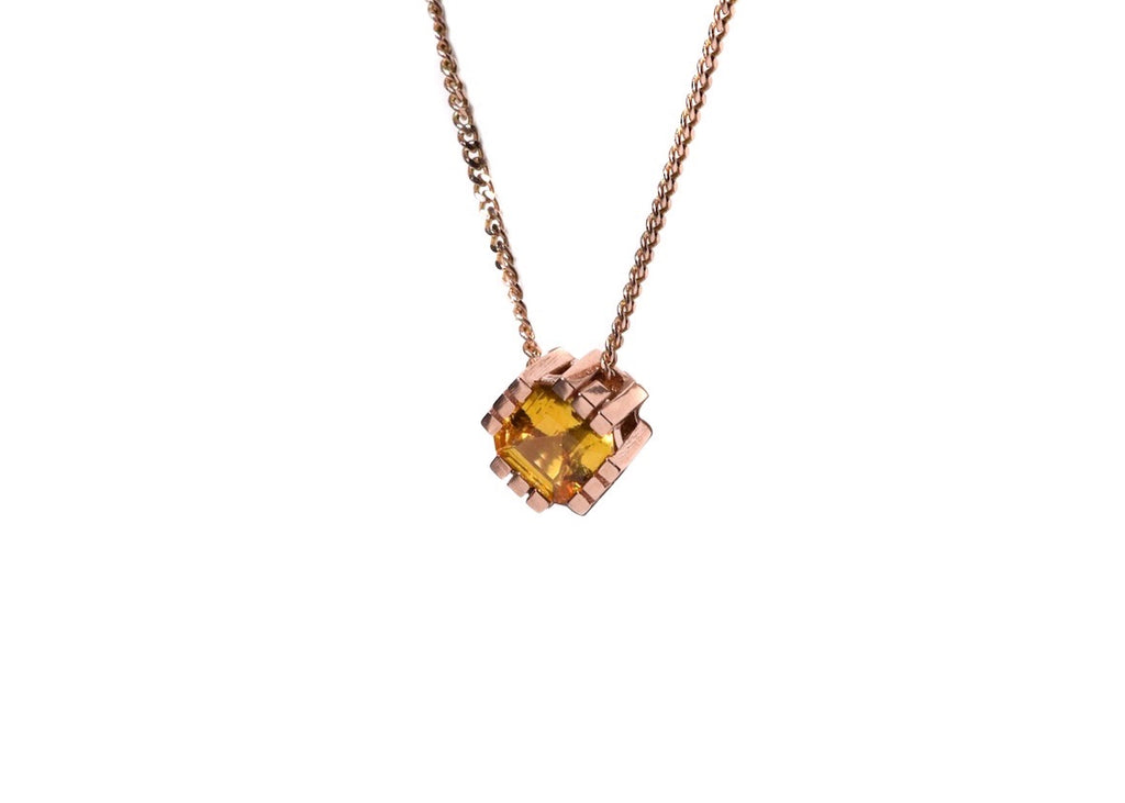 TRIPTYCH NECKLACE YELLOW SAPPHIRE